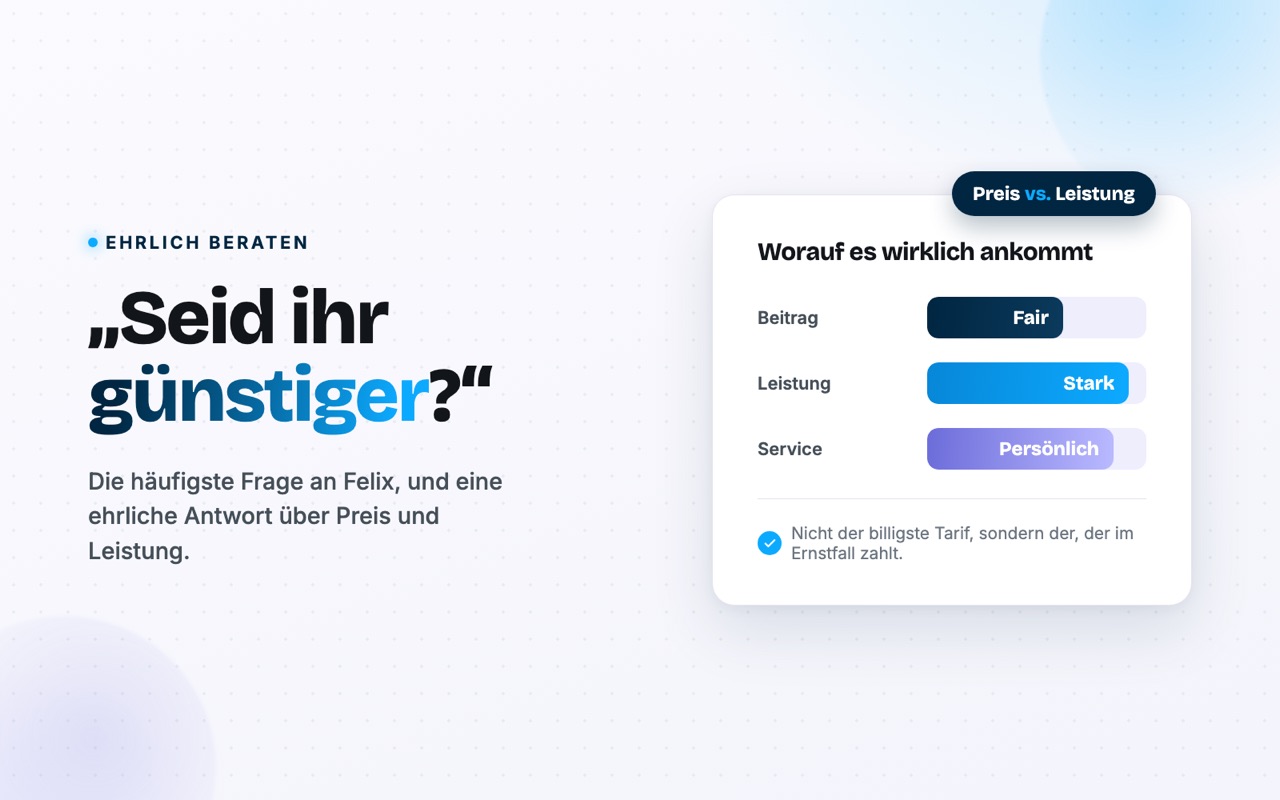 Seid ihr günstiger? Ehrliche Antwort zu Preis und Leistung